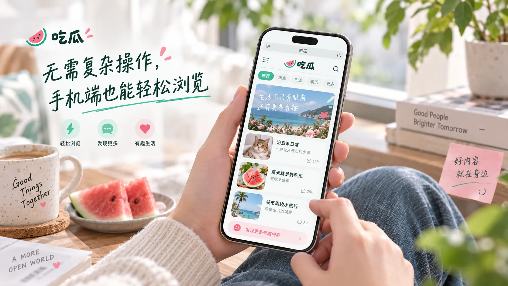 手机浏览信息流视觉图